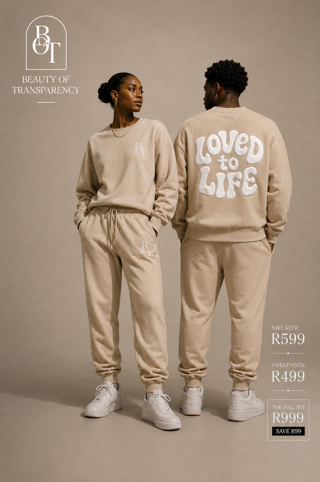 Loved to life Sweat set