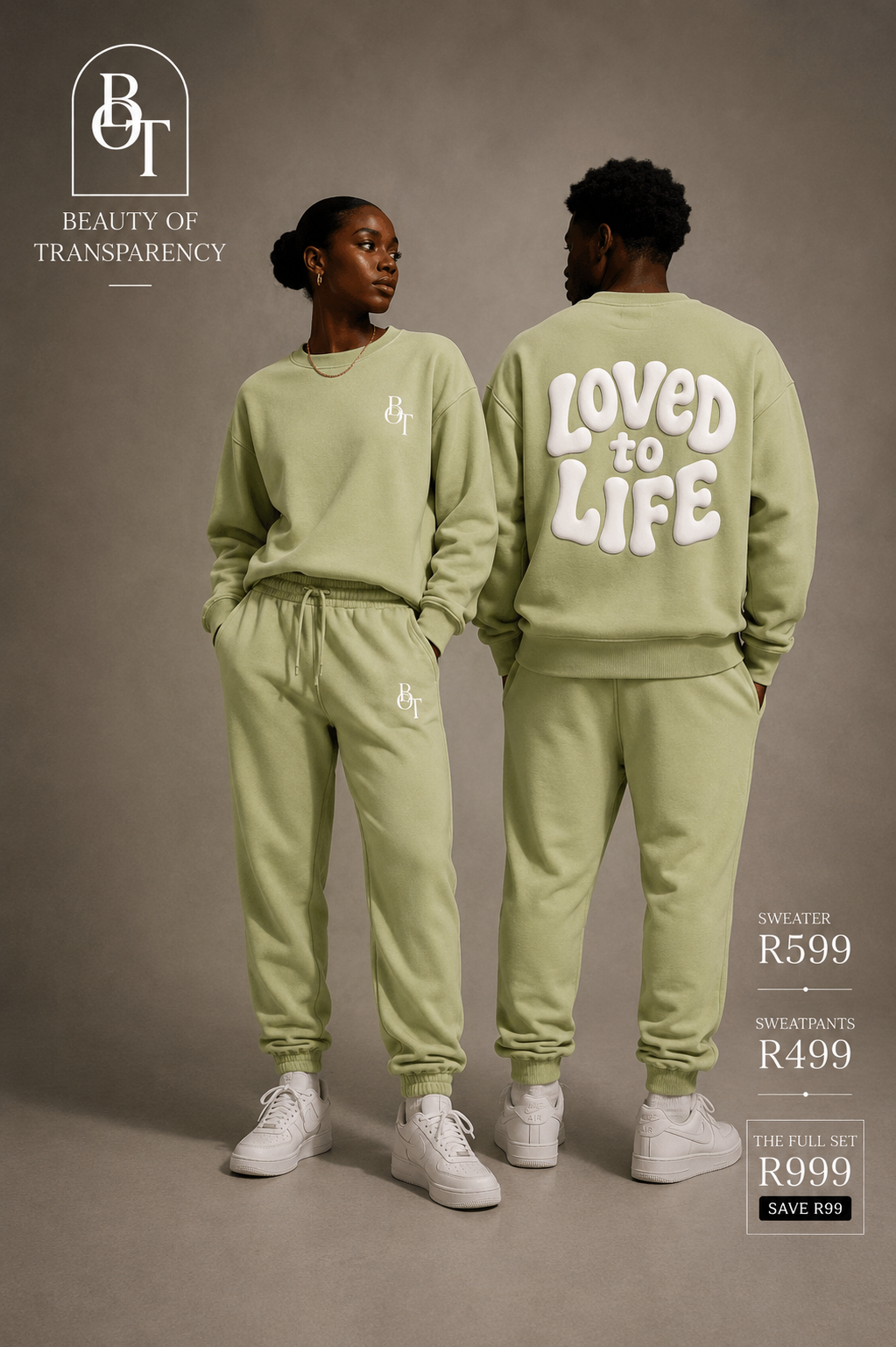 Loved to life Sweat set